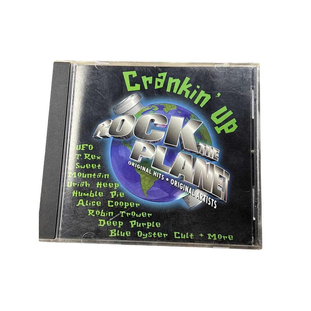 Vtg 90s CD Cranking up “rock the planet” album various artists RARE